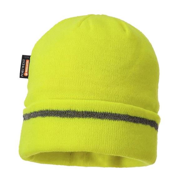 Portwest Reflective Trim Knit Hat Insulatex Lined - Yellow | B023YER