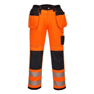 Portwest PW3 Hi-Vis Holster Pocket Work Trouser - Orange