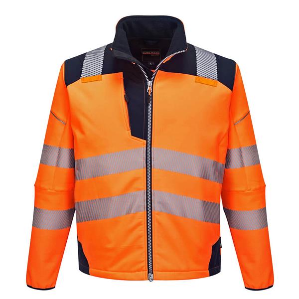 Portwest PW3 Hi-Vis Softshell - Orange/Navy - X Large | T402ONRXL