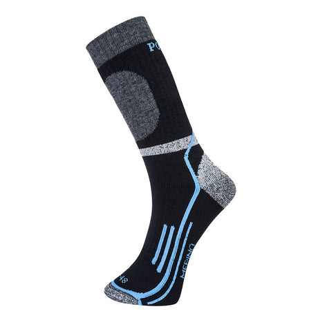 Portwest Winter Merino Sock - Black- Size 39-43 | SK34BKR39-43