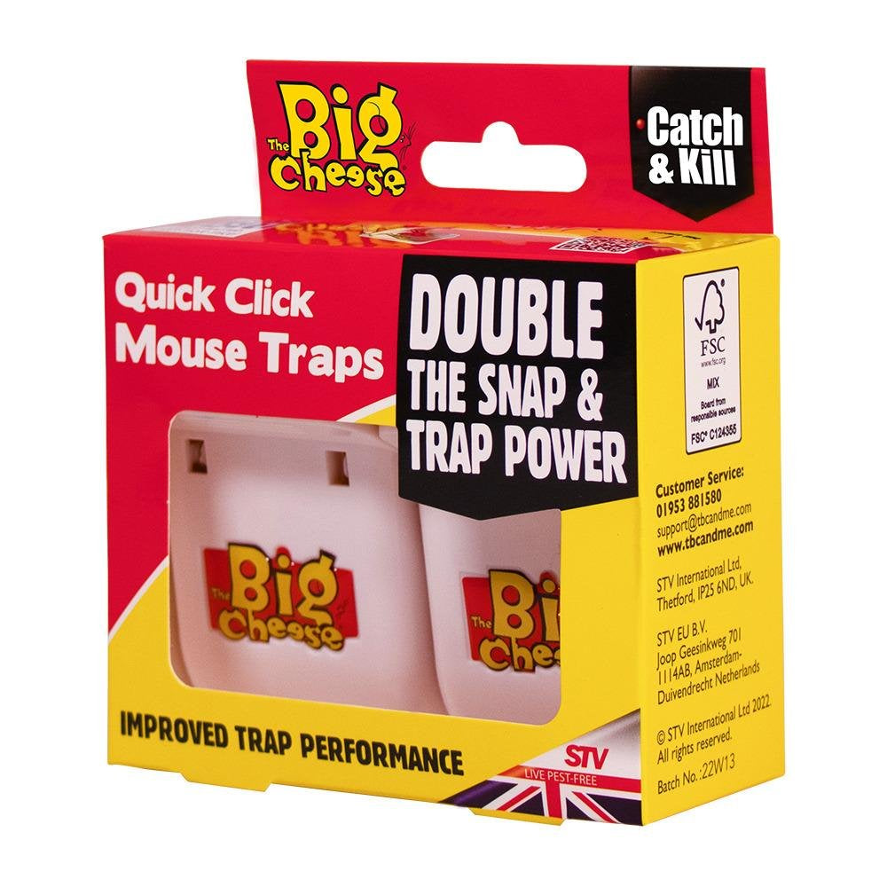 The Big Cheese Quick Click Mouse Trap 2 PACK - STV147
