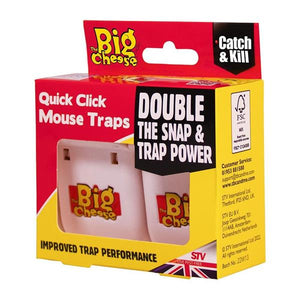 The Big Cheese Quick Click Mouse Trap 2 PACK - STV147