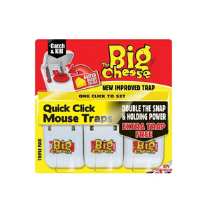 Big Cheese Quick Click Rat Trap 3 Pack | STV150