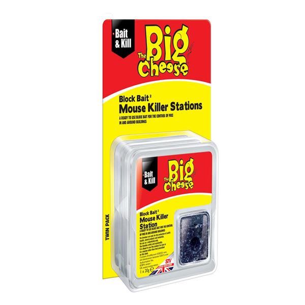 Big Cheese All-Weather Block Bait Mouse Killer Station | STV210