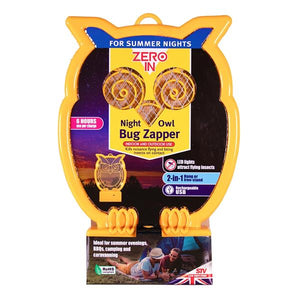 Zero In Night Owl Rechargeable Bug Zapper - Flying Insect Killer | ZER888