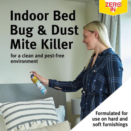 Zero In Bed Bug and Dust Mite Killer Spray 300ml | ZER968