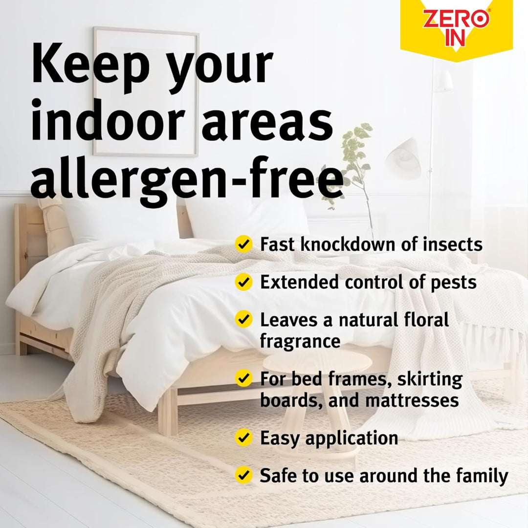 Zero In Bed Bug and Dust Mite Killer Spray 300ml | ZER968