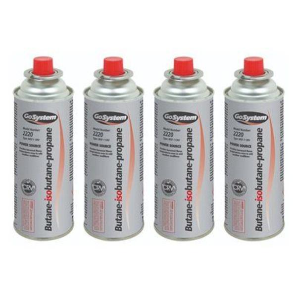 Gosystem Camping Gas Butane Gas 220G 4 Pack | 1928-70