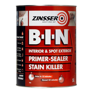 Zinsser B-I-N BIN Primer Sealer 5 Litre - White | ZN610153