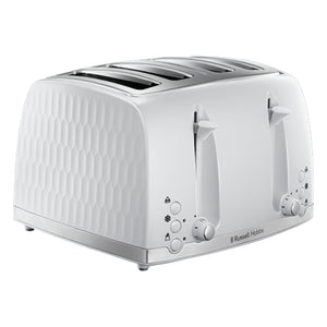 Russell Hobbs Honeycomb 4 Slice Toaster - White | 26070