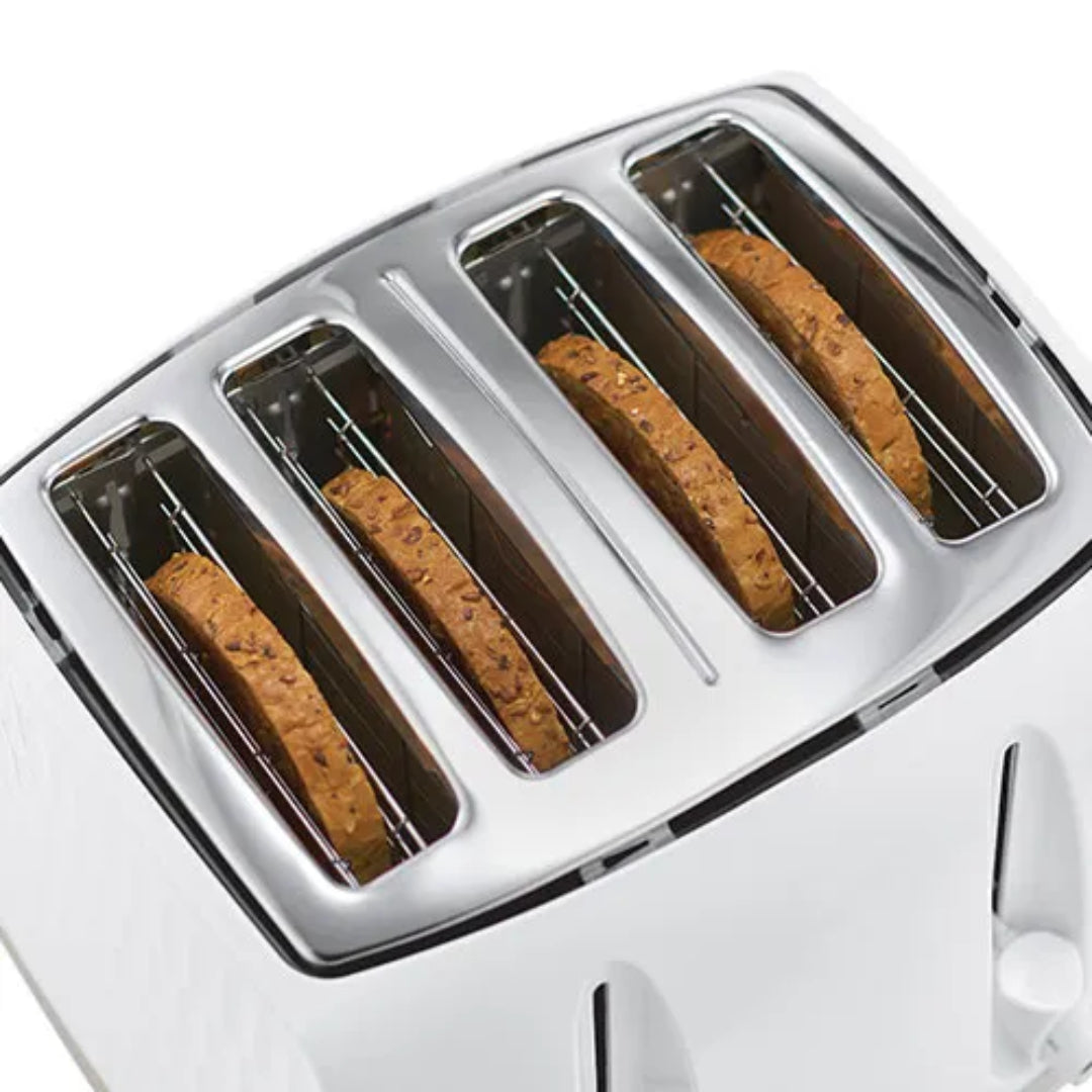 Russell Hobbs Honeycomb 4 Slice Toaster - White | 26070