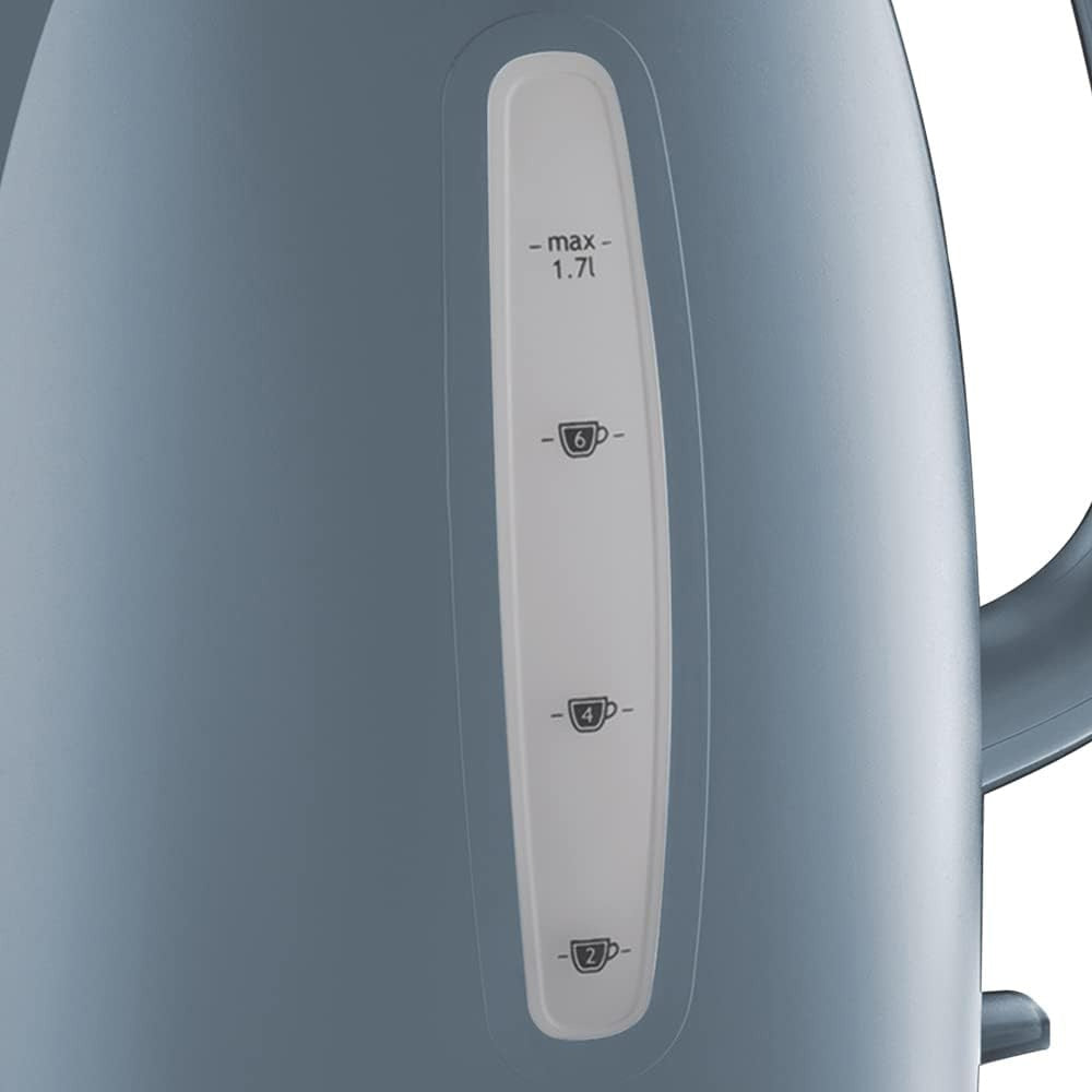 Russell Hobbs Textures Electric Kettle 1.7 Litre with Rapid Boil - Grey | 21274