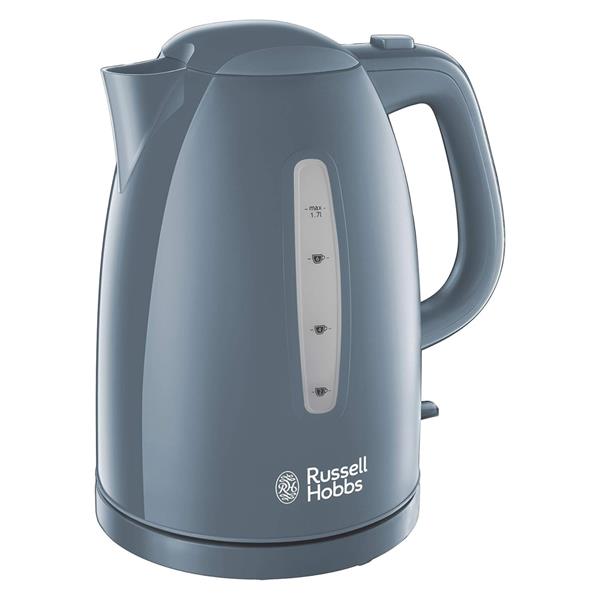 Russell Hobbs Textures Electric Kettle 1.7 Litre with Rapid Boil - Grey | 21274