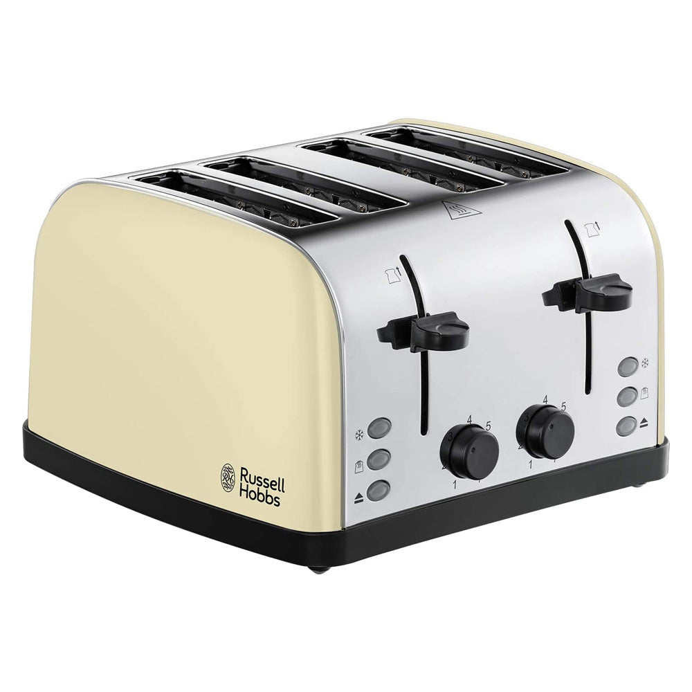 Russell Hobbs 4 Slice Toaster - Cream / Stainless Steel | 28363