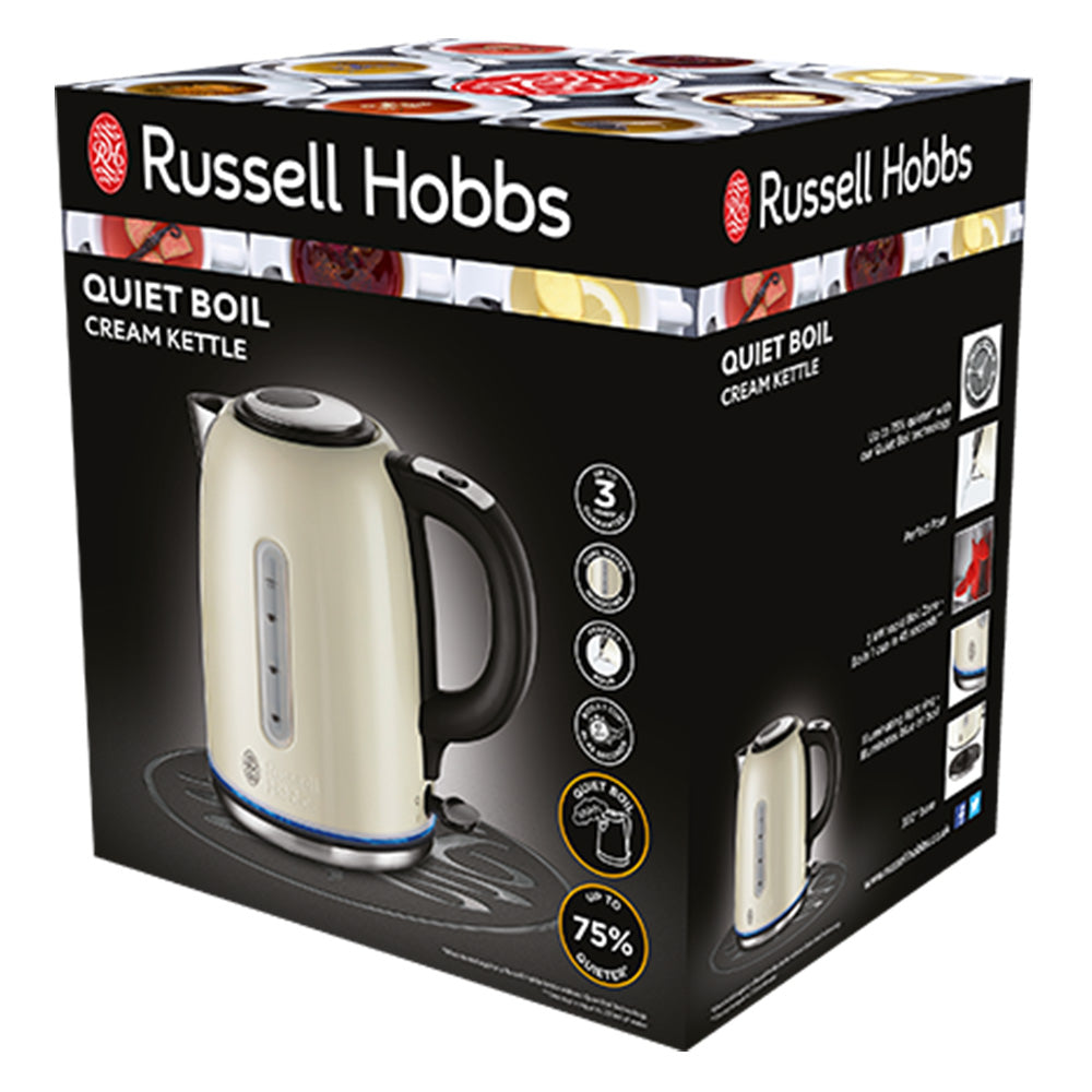 Russell Hobbs Quiet Boil Kettle 1.7 Litre - Cream | 20461