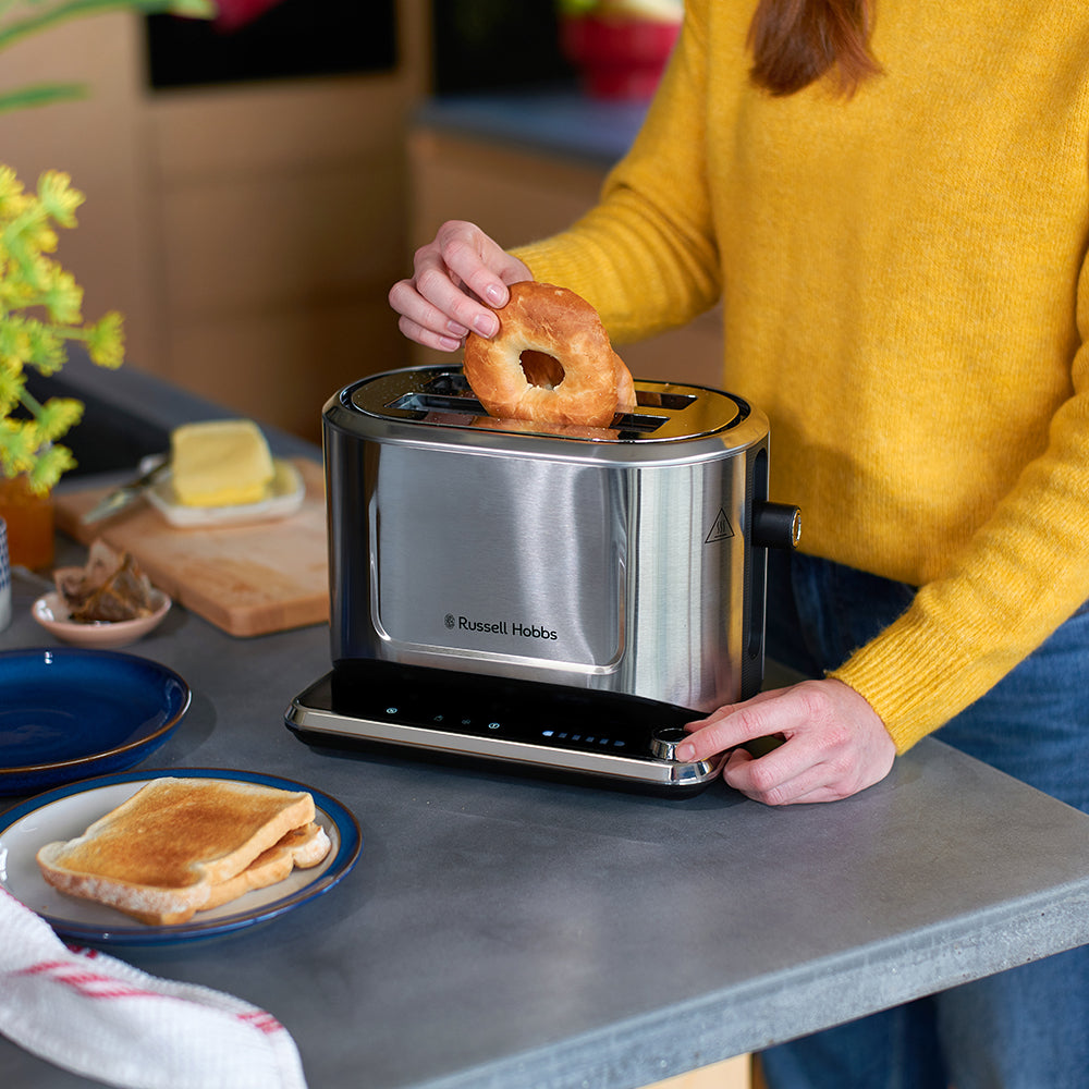 Russell Hobbs Attentiv 2 Slice Toaster - Brushed Stainless Steel | 26210