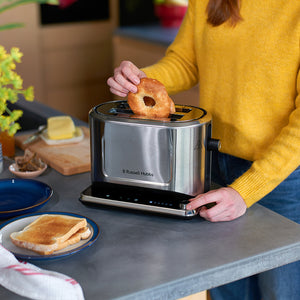Russell Hobbs Attentiv 2 Slice Toaster - Brushed Stainless Steel | 26210