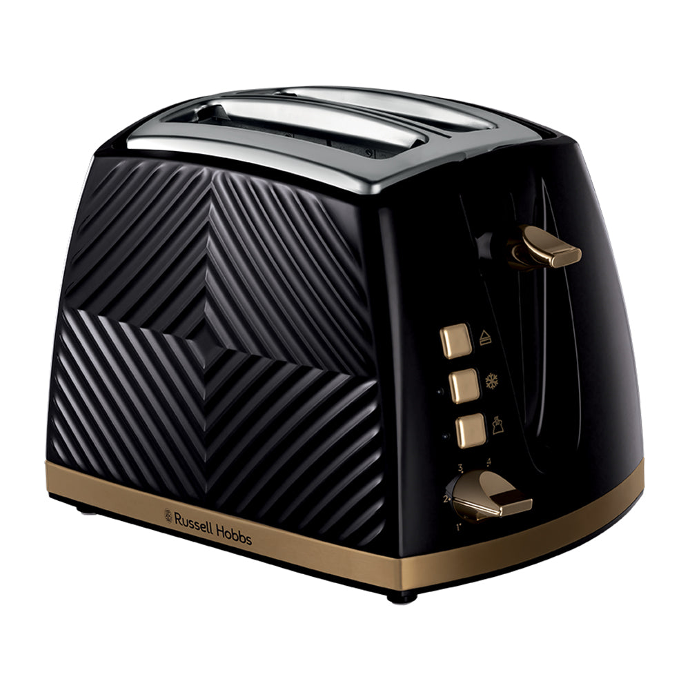 Russell Hobbs Groove 2 Slice Toaster - Black | 26390