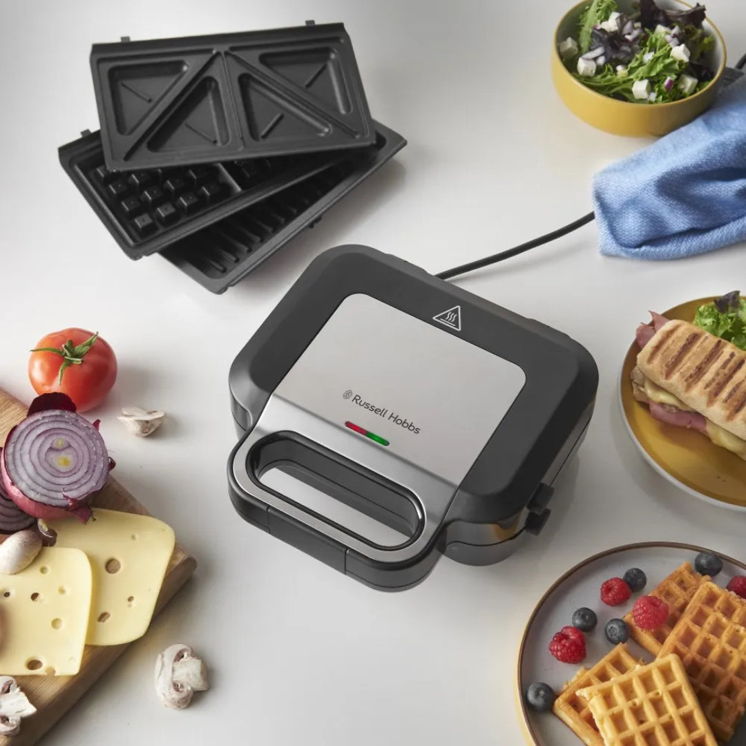 Russell Hobbs Creations 3 in 1 Sandwich Maker - Black | 26810