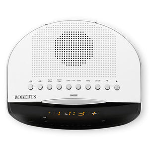 Roberts MW / FM Dual Alarm Clock Radio - White | CR9971WH