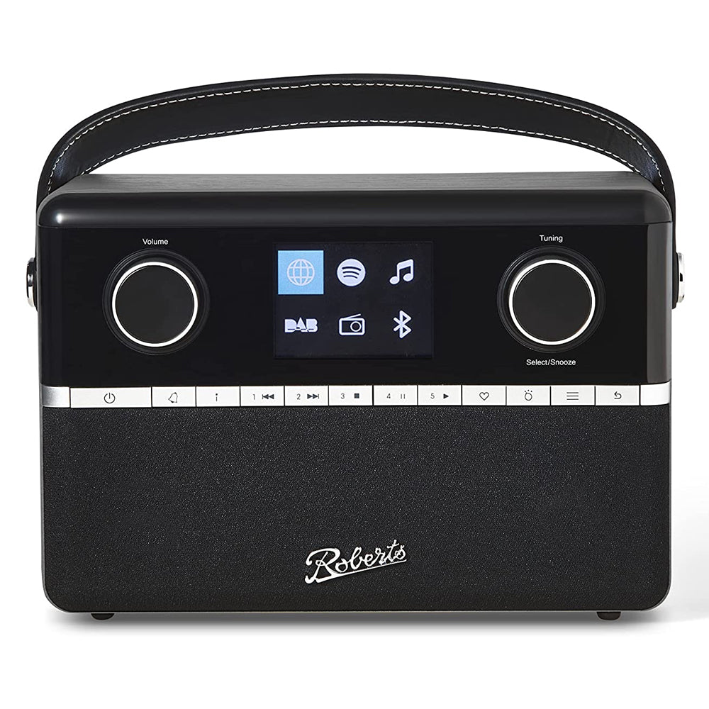 Roberts Stream 94L DAB+/DAB/FM/Internet Radio With Bluetooth - Black and Natural Wood | STREAM94LNW