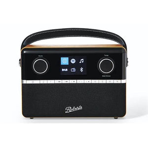 Roberts Stream 94L DAB+/DAB/FM/Internet Radio With Bluetooth - Black and Natural Wood | STREAM94LNW