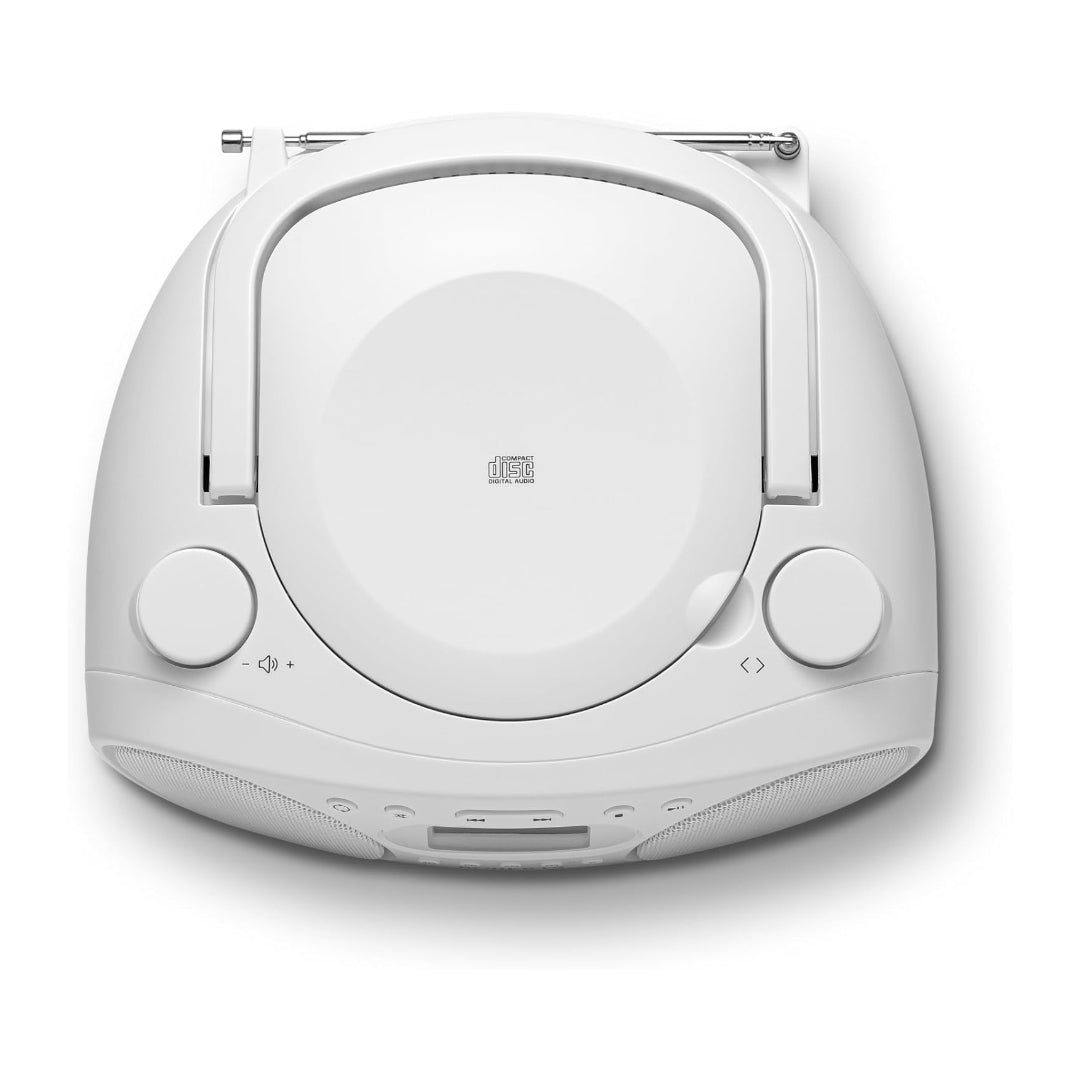 Roberts Zoombox FM with CD Player - White | ZOOMBOXFMW