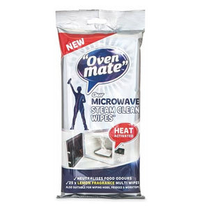 Oven Mate Microwave Steam Clean Wipes 25 Pack | RM10106