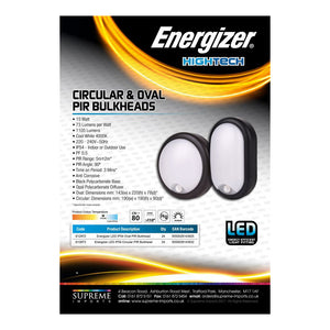 Energizer 15W LED Oval Bulkhead with PIR Sensor | 1824-18