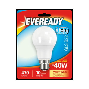 Eveready 5.5W (40W) B22 GLS LED Bulb | 1825-40