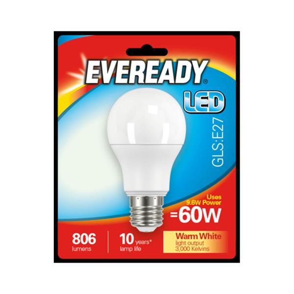 Eveready 9.6W (60W) E27 GLS LED Bulb | 1825-34