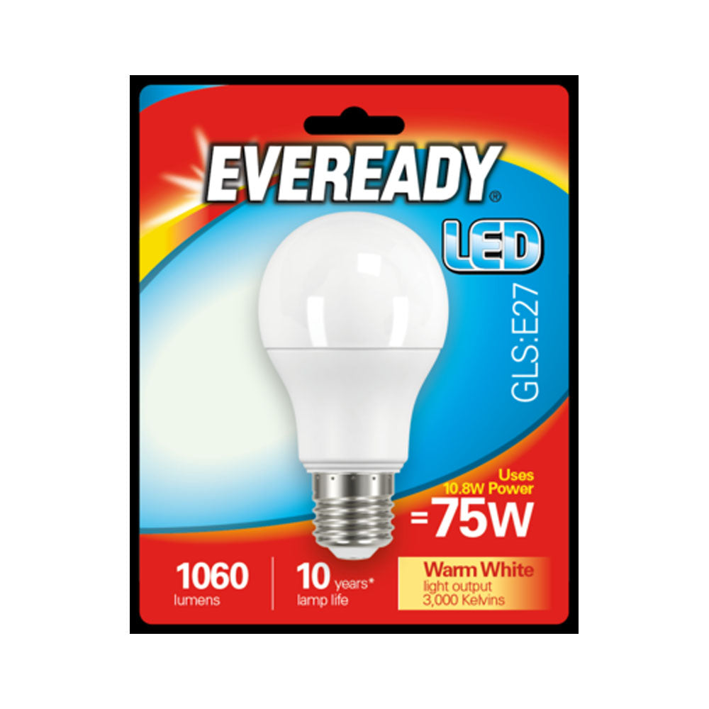 Eveready 10.8W (75W) E27 GLS LED Bulb | 1825-36