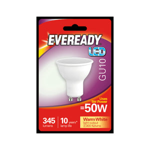 Eveready 3.8W (30W) GU10 LED Bulb - Warm White | 1826-04