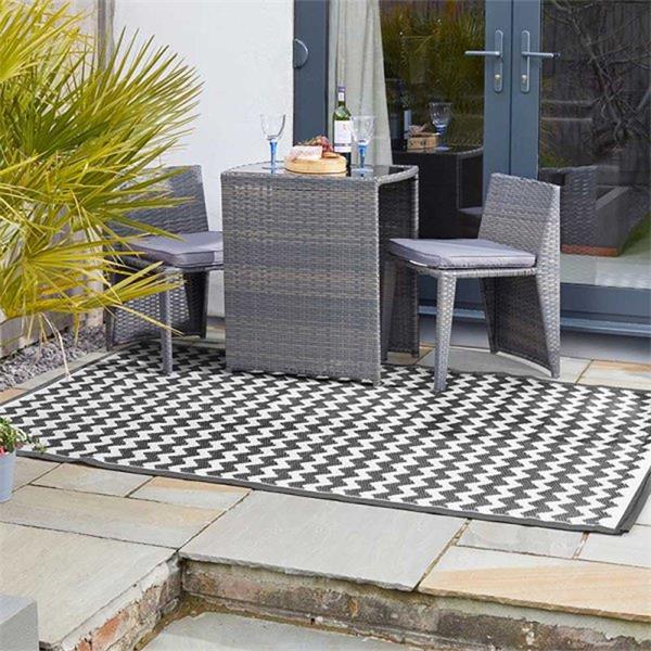 Smart Garden Alfresco Outdoor Rug - Atlantis - Onyx - 150cm x 210cm | 300052