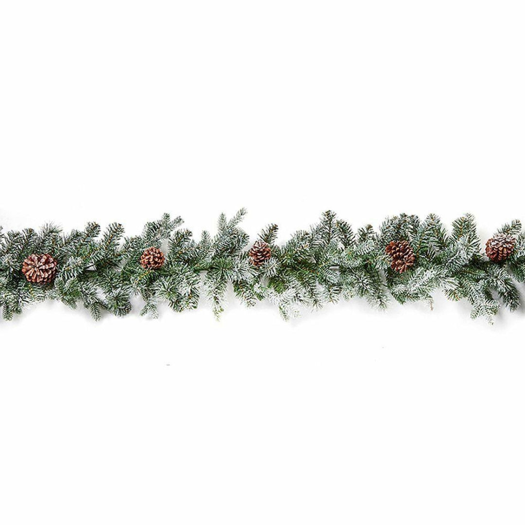 Premier Frosted Dorchester Garland - 9 ft x 12 Inch | NT247483