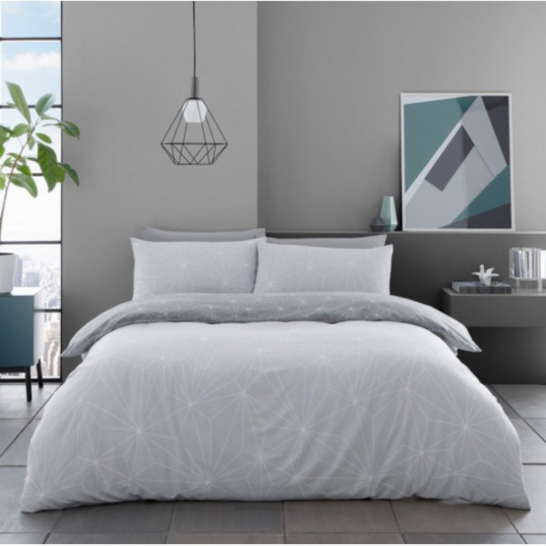 Gaveno Cavailia Rex Single Duvet Set ( Bed Covers ) - Grey | TX1028S