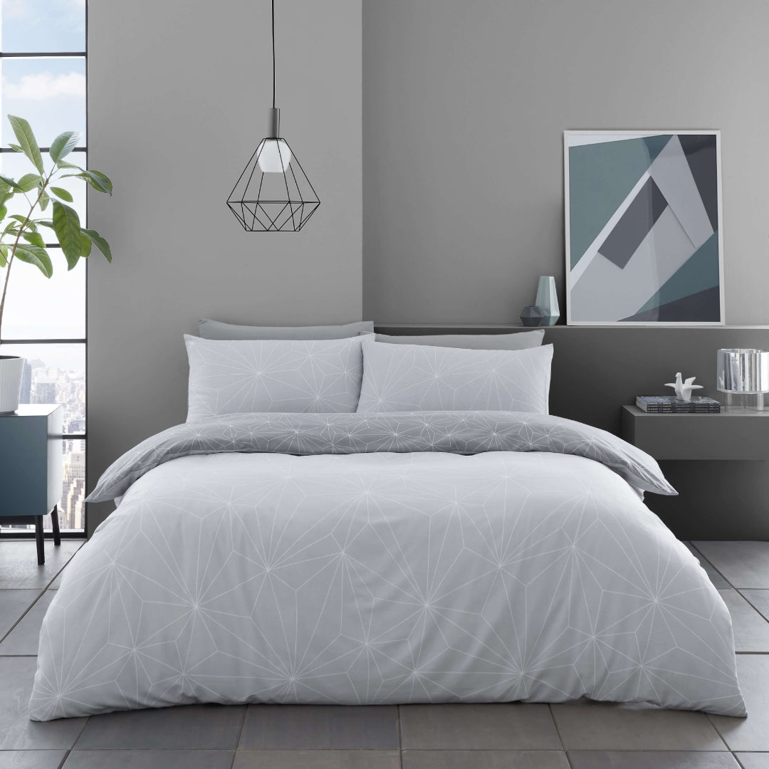 Gaveno Cavailia Rex Double Duvet Set ( Bed Covers ) - Grey | TX1028D