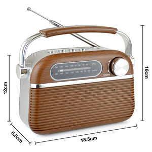 Lloytron Vintage Radio Wood Effect | PP6403