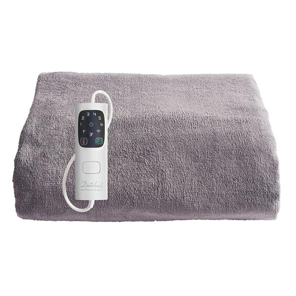 Dreamland Luxury Heated Large Fleece Throw - Grey | 16707C