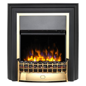 Dimplex Cheriton Optiflame Freestanding Electric Fire 2kw - Black/Gold | CHT20X-BR