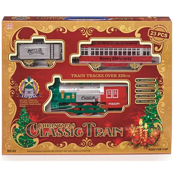 Premier Battery Operated Classic Train Set with Sound - 23 Piece | FAC131205