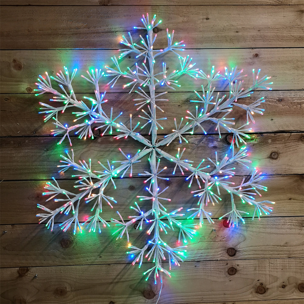 Premier LED White Starburst Snowflake- 90cm | LV183194W