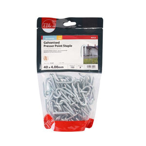 Timco Presser Point Glavanised Fencing Staples 4.0x40mm 1kg | PPS40B