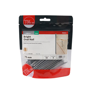 Timco 75mm Oval Nails 500g | BON75MB