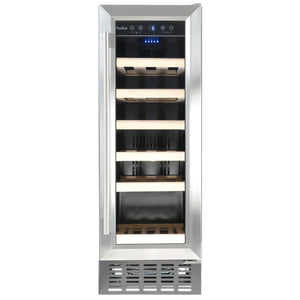 Amica 19 Bottle 30cm Freestanding Wine Cooler - Stainless Steel | AWC300SS