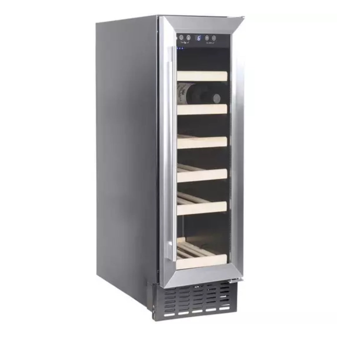 Amica 19 Bottle 30cm Freestanding Wine Cooler - Stainless Steel | AWC300SS