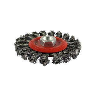 Addax Angle Grinder Wheel Brush - Twisted Knot Steel Wire 115mm | 115TWT