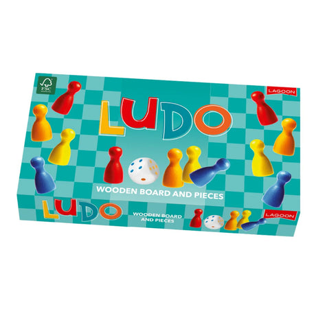 Lagoon Ludo Wooden Board Game | L08605