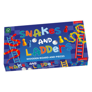 Lagoon Snakes and Ladders Wooden Board Game | L08607