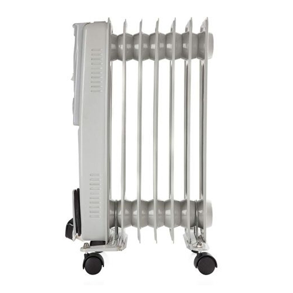 Warmlite 1500W 7 Fin Oil Filled Radiator - White